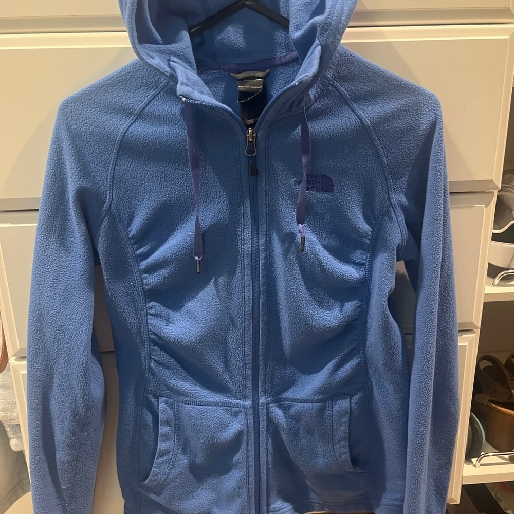 The North Face Blue Athletic Zip-Up Jacket